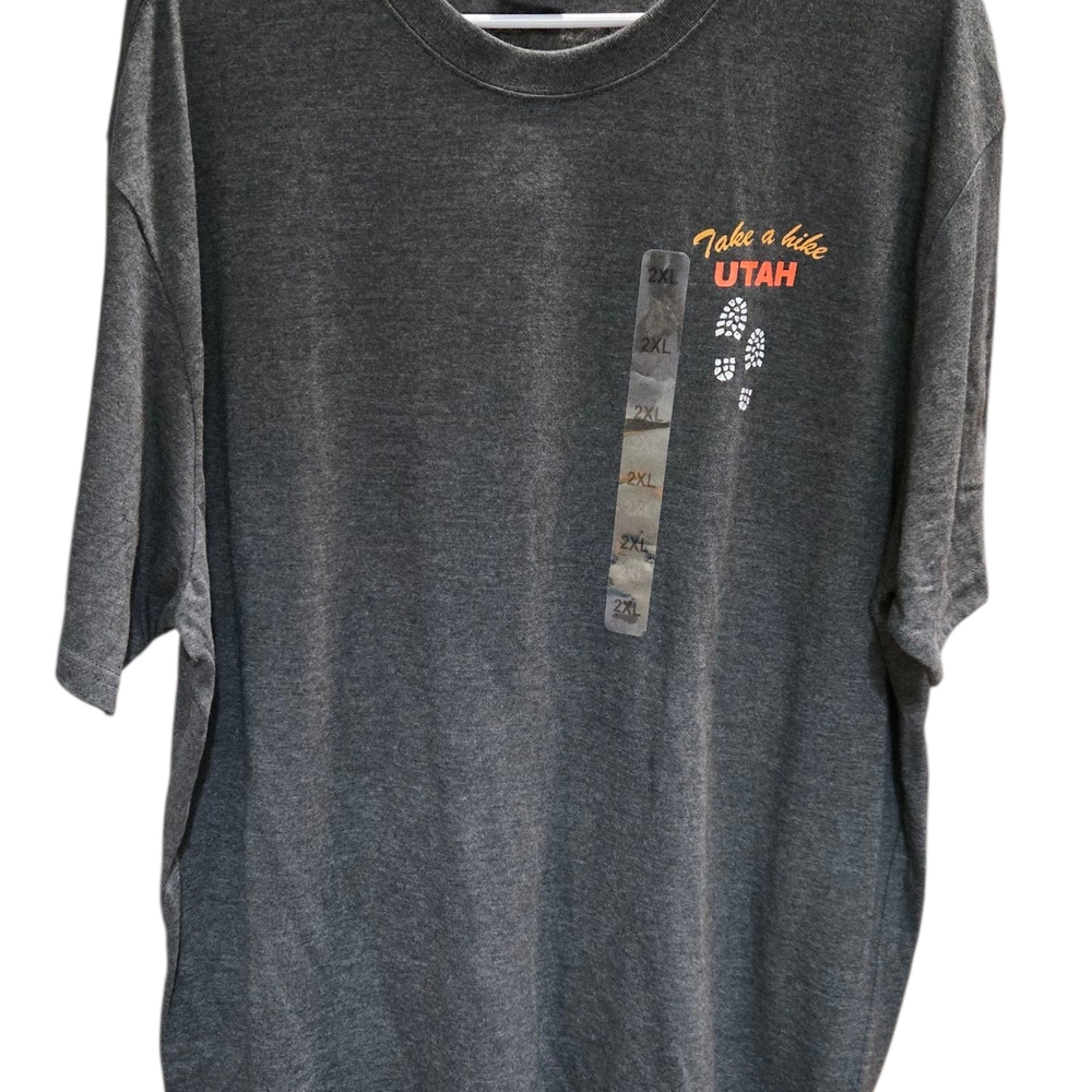 Charcoal 'Take a Hike Utah' Men's T-Shirt